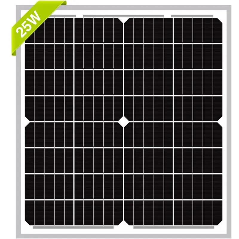 Mini Tấm Pin Mặt Trời xách tay 25 watts 16V Kính PV module cho RV Thuyền biển Off Grid 12 Volt 25 Watt Mono panel năng lượng mặt trời 12 V 25 Wát