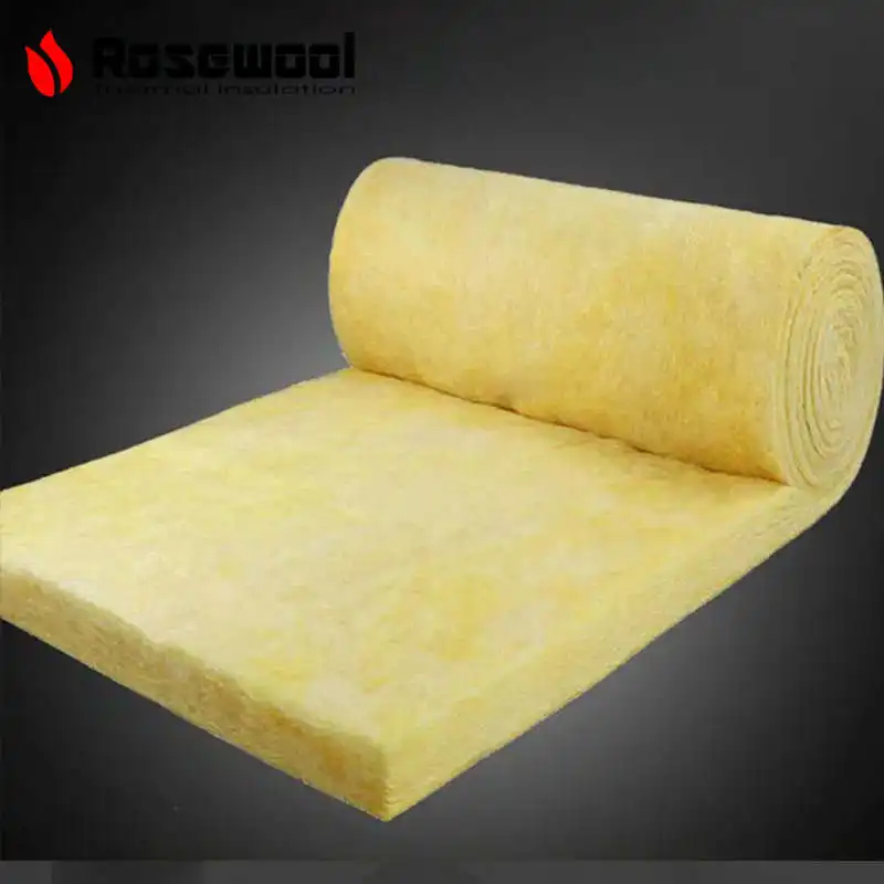 Isolation thermique de mur ou de toit avec la couverture ou le petit pain de laine de verre de placage de papier d'aluminium ou les nattes de laine de fibre de verre
