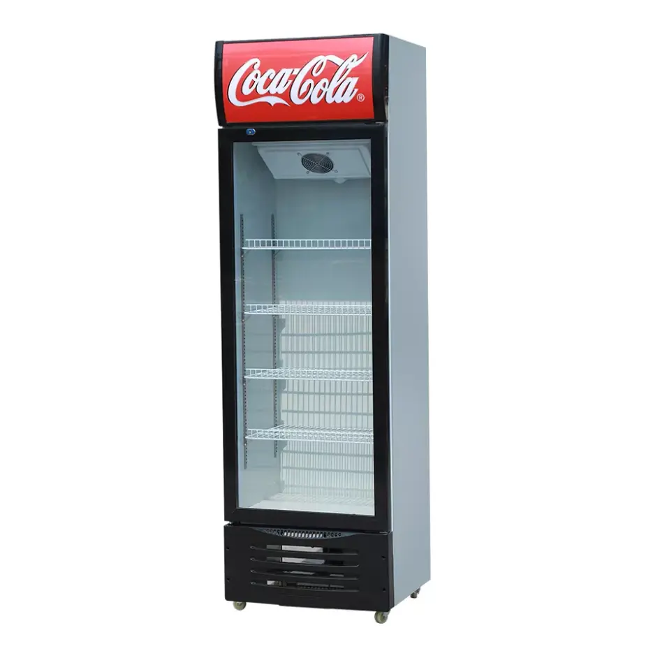 En çok satan cam kapi Cola ekran buzdolabı içecek soğutucu içecek ekran dondurucu ticari