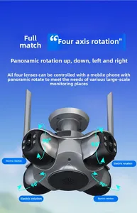 Regis 16MP 4-PTZ Ứng Dụng Không Dây Ngoài Trời IP CCTV Camera 360 ° Xoay 4-Ống Kính 4-Màn Hình An Ninh Tầm Nhìn Ban Đêm Đám Mây Được Xây Dựng Trong Còi Báo Động - Product Image 4