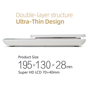 Professional Single Point <strong>Sensor</strong> Electronic <strong>Weight</strong> Machine for Food Kitchen Scale 5kg 0.1g Digital Display Rectangle LCD - Product Image 2