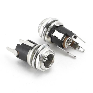 5.5毫米x 2.1毫米DC电源插座母面板安装连接器2.1毫米rohs dc电源插座