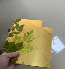 1220*2440mm 4*8ft Golden&amp;Silver Mirror Aluminum Composite Panel for Interior Wall <strong>Cladding</strong> Factory <strong>Price</strong> - Product Image 4
