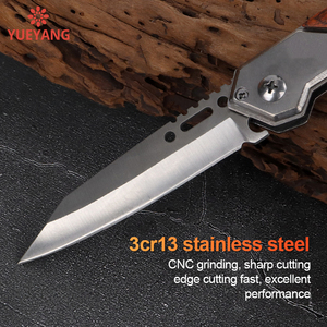 Yueyang tùy chỉnh EDC <span class=keywords><strong>C</strong></span>ông <span class=keywords><strong>C</strong></span>ụ Ngoài Trời Survival Pocket Knife với gỗ Inlay xử lý và nylon vỏ bọ<span class=keywords><strong>c</strong></span> lưỡi thép không gỉ - Product Image 3