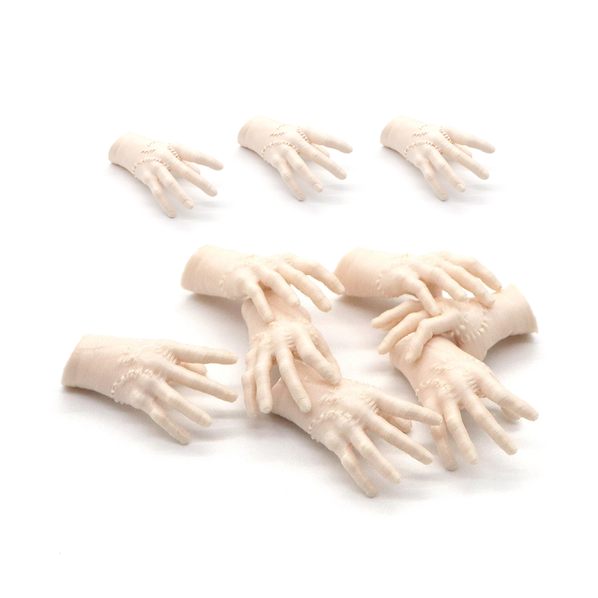 Mini mains de crâne, paquet de 10
