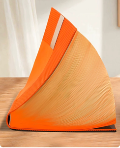 Juego de cuaderno diario de cuero PU a rayas A5, planificador anual sin fecha, cuaderno de tapa dura personalizado y cuaderno de papelería para lácteos - Product Image 2