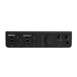 Interfaz de audio inteligente MIDIPLUS La configuración 2In2Out satisface las necesidades de grabación y transmisión en vivo de la computadora Usb Plug-And-Play - Product Image 5