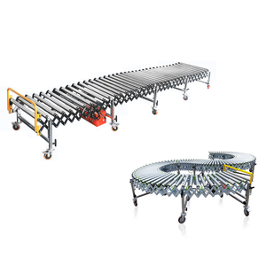 Flexible Roller Conveyor Telescopic Power Roller Line Industrial Conveyor Roller <strong>System</strong> for <strong>Container</strong> Truck <strong>Unloading</strong>