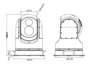 2.0MP กล้อง CCTV เลเซอร์ติดตามรถยนต์แบบเครือข่ายระยะยาว IP67กลางแจ้งกล้อง PTZ กันน้ำ - Product Image 5