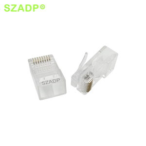 Connettore Keystone Jack RJ45 1U 2U 3U 6U 15U 30U 50U Cat6/Cat5e UTP spina placcato oro spina modulare Ethernet 8 p8c - Product Image 6