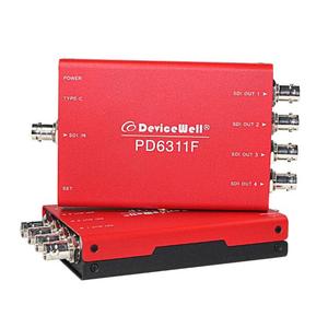 1通道SDI输入到4通道SDI输出FRC SDI分配器