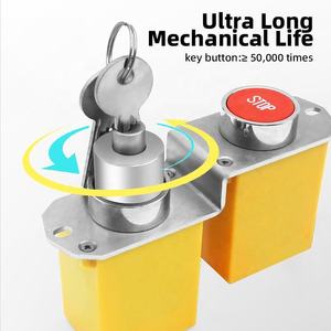BENLEE design semplice impermeabile rotativo chiave E-Stop rotativo esterno IP65 interruttore di arresto di emergenza box a pulsante - Product Image 2