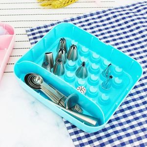 Cake Decorating Tools Set Transparent <strong>Kit</strong> Empty Russian Flower Stainless Steel Pastry Piping Nozzles Tip Storage Box - Product Image 4
