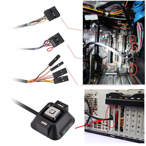 PC Desktop Wired Power <strong>Controller</strong> ON/OFF Reset HDD Button Switch <strong>Computer</strong> Accessory - Product Image 6