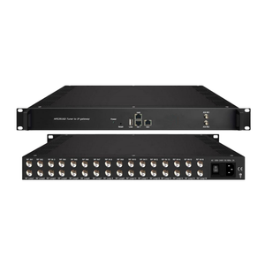 16 FTA <strong>DVB</strong>-C <strong>DVB</strong>-S2 <strong>DVB</strong>-<strong>T</strong> ATSC Tuner to IP Gateway with 512 SPTS and 16 MPTS <strong>IPTV</strong> Gateway - Product Image 2