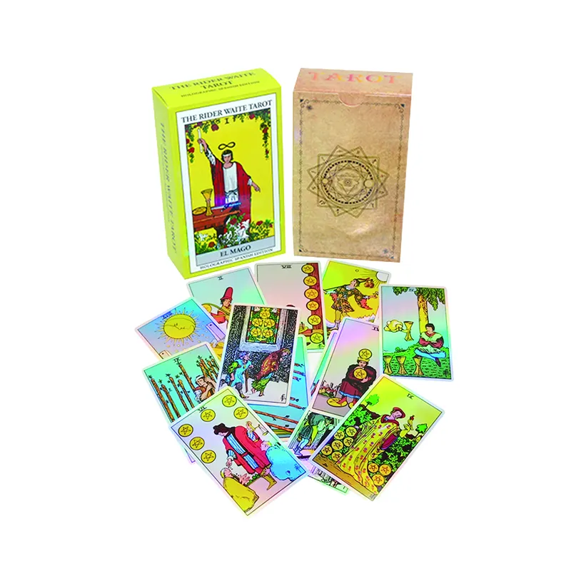 Wholesale Custom My Own Gold Gilt Edges The Fool Tarot Personalized Printing Pvc Factory Create Tarot Cards