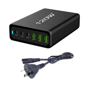 120W GaN USB <strong>C</strong> Charger with 6 Ports PD QC3.0 <strong>Adapter</strong> for iPhone for Samsung Mobile Phones Laptops Wall Charger with 40W Output <strong>P</strong> - Product Image 4