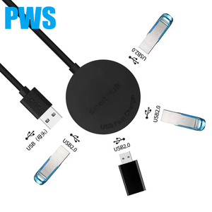 适用于电脑一合一OTG便携式通用串行总线快速充电器USB2.0集线器分离器高速4个通用串行总线端口适配器，带发光二极管指示器 - Product Image 4
