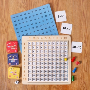 木制百板儿童学前班计数加法和乘法板游戏 - Product Image 2
