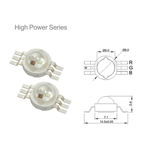 Epileds 1Watt kırmızı yeşil mavi 350mA RGB yüksek güç çip Led diyot 6 bacaklar 3in Led - Product Image 5