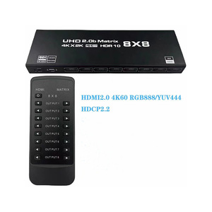 4K 60Hz 8 en 8 salidas HDMI 2,0 Matrix Switch Splitter HDMI Matrix 8x8 Soporte RS232 - Product Image 1