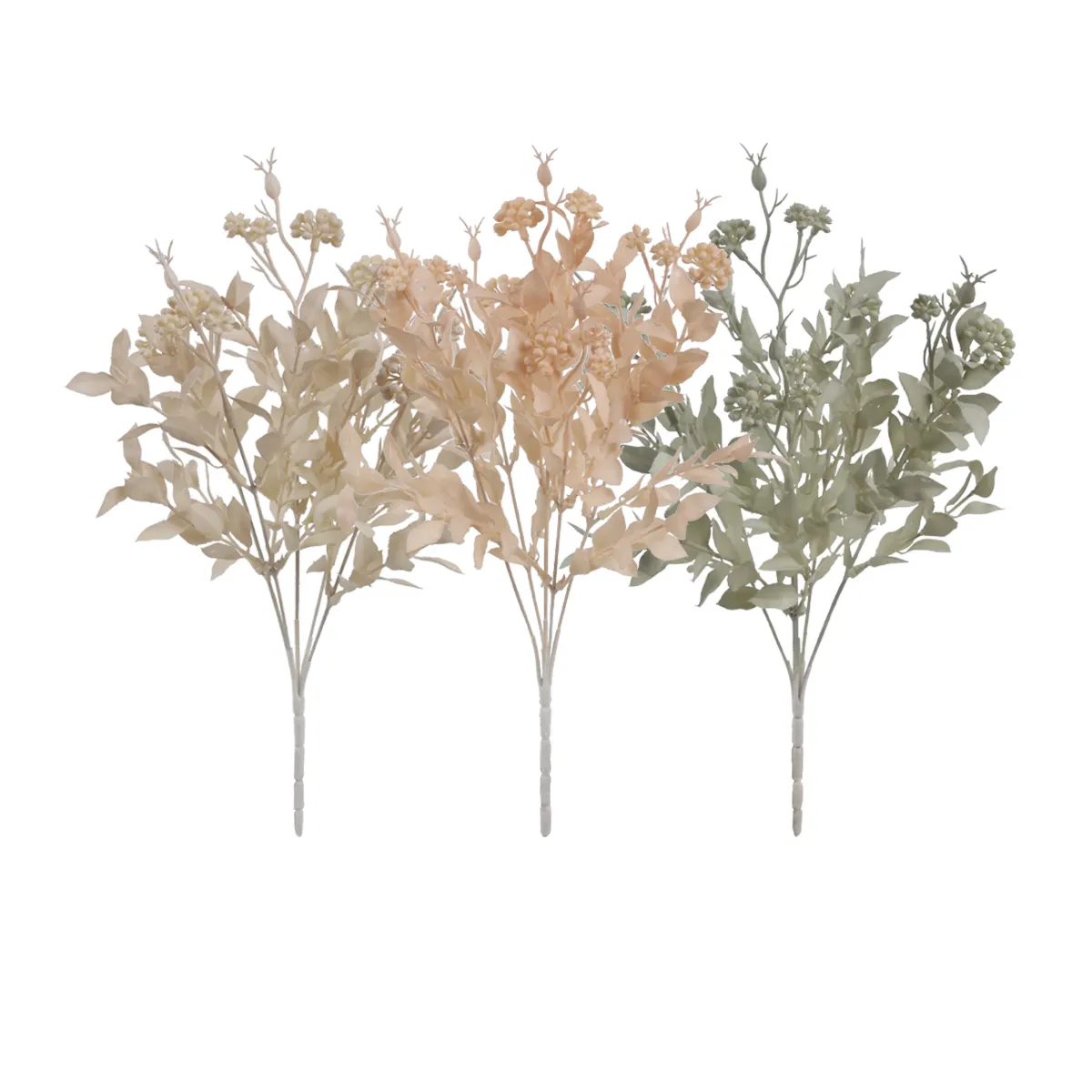 JS0729-88 de eucalipto Artificial para decoración de boda, ramo de hojas, plantas