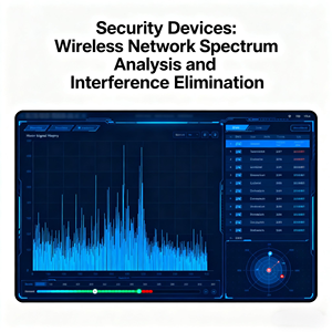 อุปกรณ์รักษาความปลอดภัย: การวิเคราะห์สเปกตรัมเครือข่ายไร้สายและกำจัดการรบกวน - Product Image 3