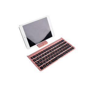 Teclado Bluetooth plegable ultra delgado portátil de fábrica Mini teclado inalámbrico Bluetooth flexible con soporte - Product Image 3