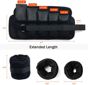 ONESTAR SPORTS Custom Durable Adjustable Training Wrist Exerciser Weight <strong>Bag</strong> Wrist <strong>Ankle</strong> Weights Adjustable Sandbag - Product Image 6