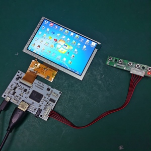 小型液晶显示器5英寸800*480 TTL 40针液晶显示器开放式框架显示器汽车液晶模块，带VGA HDM驱动板 - Product Image 4