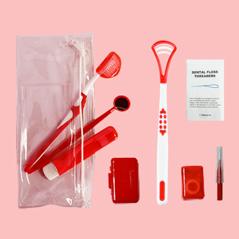 Transparent bag red
