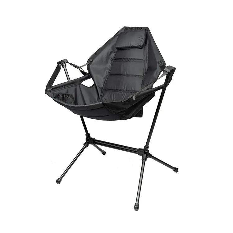 Camping léger chaise berçante loisirs aluminium et acier jardin plage inclinable hamac chaise pliante