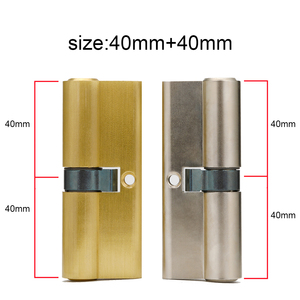 Khóa Cửa Phòng Tắm Chiều Dài 80Mm Cấu Hình Châu Âu 40Mm + 40Mm Khóa Bằng Đồng Mở Đơn Với Các Phím Núm Xoay Xi Lanh - Product Image 3