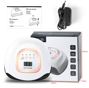 SunT5 Max-secador de uñas UV LED, máquina de curado rápido de esmalte de Gel con 4 temporizador, 57 cuentas de luz, lámpara de uñas con Sensor inteligente, gran potencia de 220W - Product Image 6