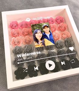 Shadow <strong>Box</strong> 4x6 Picture <strong>Frame</strong> With HD Plexiglass <strong>Deep</strong> Wood Memory <strong>Box</strong> <strong>Display</strong> case for Flowers - Product Image 4