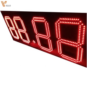 12 pollici 4 CIFRE 7 SEGMENTI LED PREZZO del GAS DISPLAY BORDO del SEGNO PER LA STAZIONE di BENZINA - Product Image 1