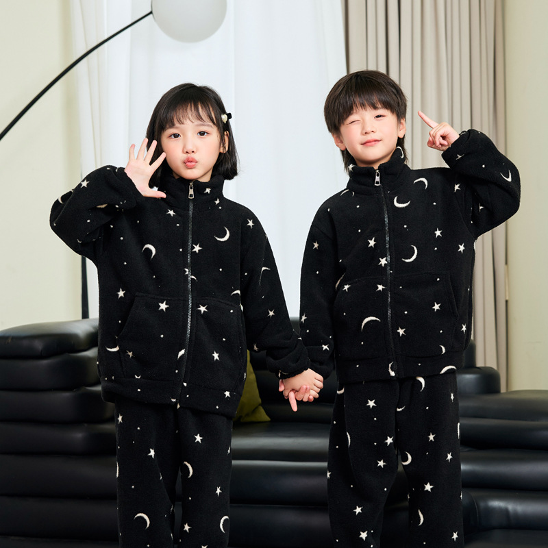 Stars and moon black