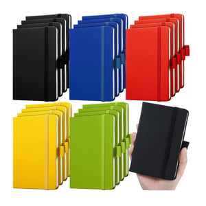 Bloc de notas A5 de marca con logotipo en relieve personalizado a precios competitivos con portalápices Mini diario impermeable A7 Cuadernos de cuero PU - Product Image 1