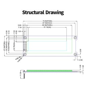 Highlight 2.08-inch OLED <strong>display</strong> <strong>LCD</strong> screen 256*64 OLED with Font Library OLED to provide a reference <strong>program</strong> - Product Image 5
