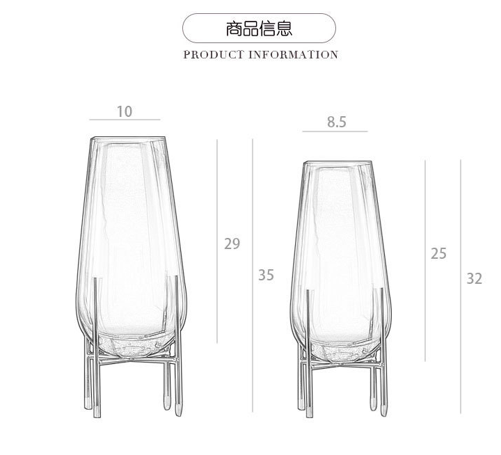 Dinosaur Egg Shape Glass & Crystal Vases Glass Vases Modern Glass Flower Vase