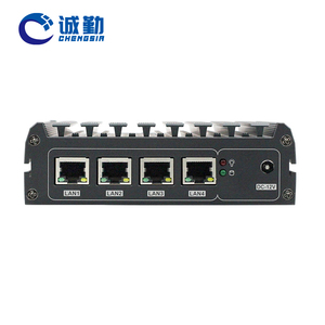 4 LAN Firewall PC Celeron J4125 J1900 Atom E3845 Desktop Nano Mini Computer Box X86 Barebone Fanless Router Pfsense Mini PC