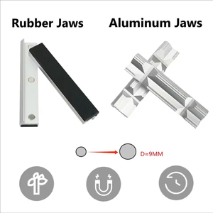 Mengene manyetik koruyucu kapak 4-8 ''çeneler koruyucu kapak alüminyum alaşım kauçuk el aletleri tezgah mengenesi koruyucu aksesuarları