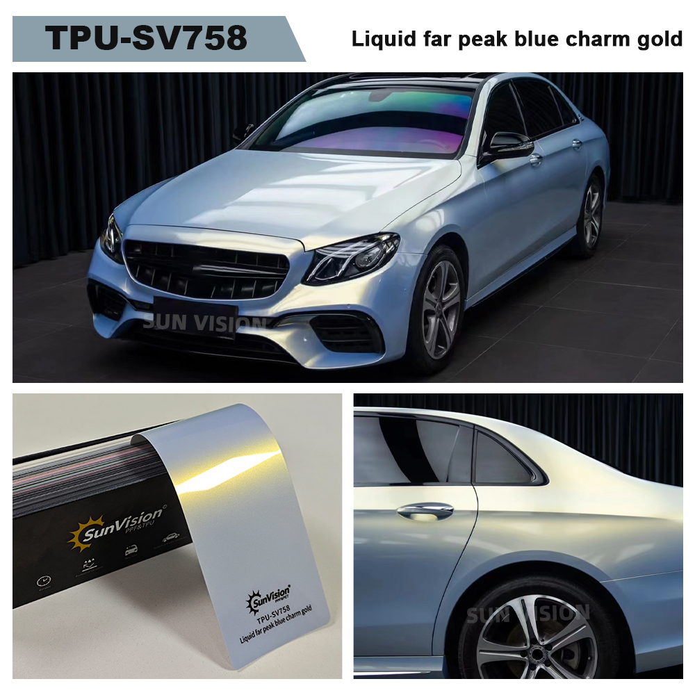 Liquide loin pic bleu charme or