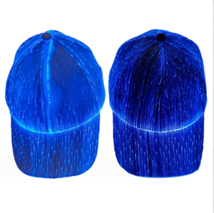 Dört mevsim <span class=keywords><strong>LED</strong></span> Fiber optik aydınlık ördek gagası kap siyah ve beyaz açık beyzbol performansı