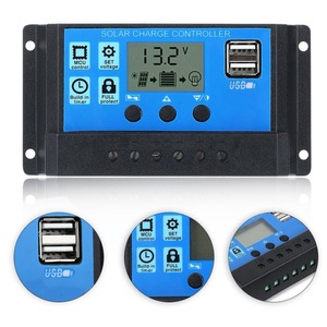 2 зарядных порта USB 5V 2A микропроцессором контрольной Авто 12V 24V Солнечное зарядное устройство PWM контроллер 30A 20Amp PWM 10A - Product Image 3