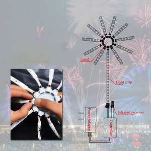 Firework <strong>LED</strong> Strip Lights Dream Color RGB Changing Music Sound Sync Firework Lights with App Remote Control 5V USB for Wedding - Product Image 4