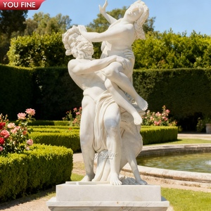 Youfine tùy chỉnh cuộc sống ngoài trời Kích thước thần thoại điêu khắc bắt cóc Bernini Pluto và tượng đá cẩm thạch proserpina - Product Image 2