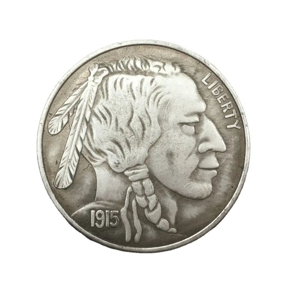 Moneda chapada en plata de dos lados, vintage, 3d, fabricante de China