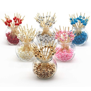 Appetizers Drinks Fruits Party Food Skewers Bamboo <strong>Cocktail</strong> Picks <strong>Blue</strong> Pearl - Product Image 6