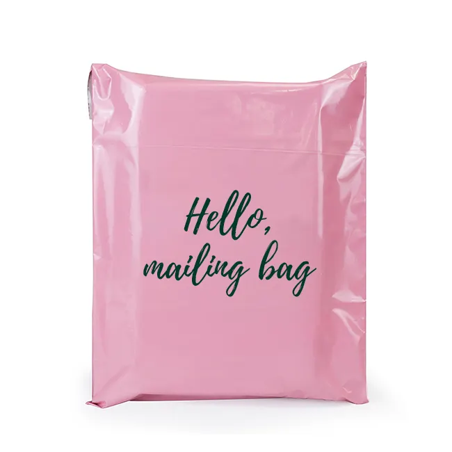 Özel poli kargo torbaları kutu ambalaj posta çantası teşekkür ederim taşıma çantası ambalaj yumuşak dokunmatik mat poli çanta